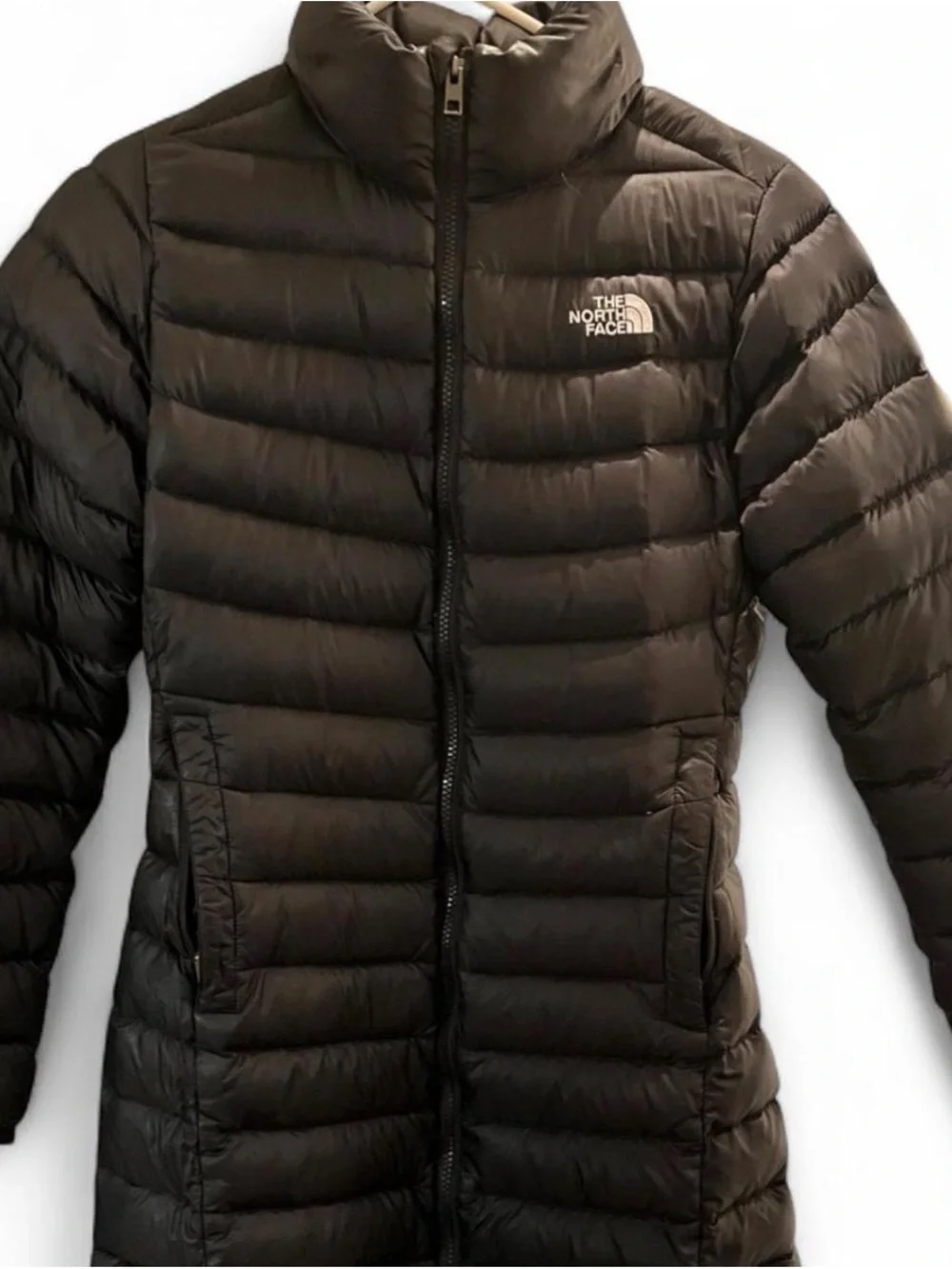 The North Face Women's Dark Brown Quilted Puffer Coat